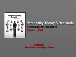 Personality Theory & Research