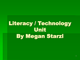 Literacy / Technology Unit