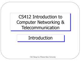 CS412 Computer Networks - Computer Science | Winona …