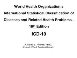 World Health Organization International Statistical