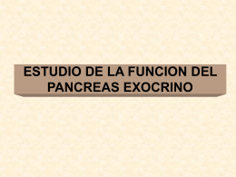 ESTUDIO DE LA FUNCION DEL PANCREAS EXOCRINO