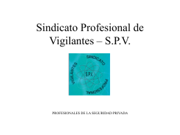 SINDICATO PROFESIONAL DE VIGILANTES