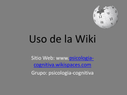 Uso de la Wiki