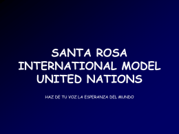 SANTA ROSA INTERNATIONAL MODEL UNITED NATIONS