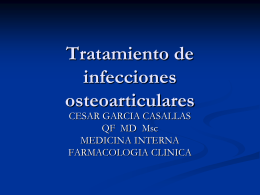 Tratamiento de infecciones osteoarticulares