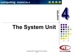 Chapter 4: The System Unit