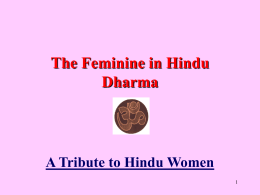 Roles of Hindu Women - PowerPoint Presentation