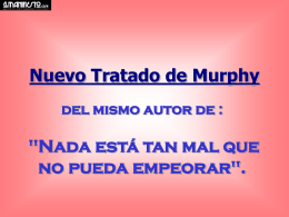 Leis de Murphy - El Manifiesto