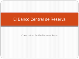 El Banco Central de Reserva