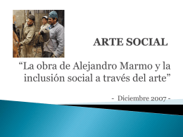 ARTE SOCIAL - Alejandro Marmo