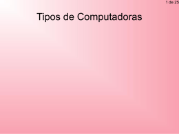 Tipos de Computadoras