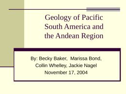 Geology of Pacific South America and the Andean Region