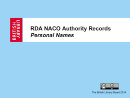 NACO Authority Records