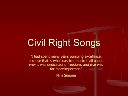 History of Protest Songs