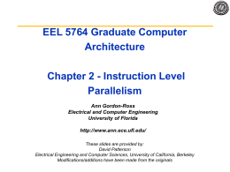 EECS 252 Graduate Computer Architecture Lec XX