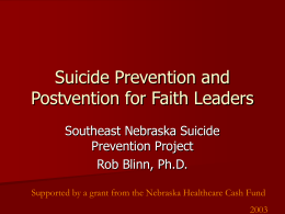 Southeast Nebraska Suicide Prevention Project
