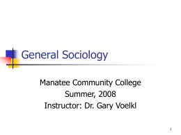 General Sociology - State College of Florida, Manatee