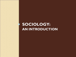 Sociology - LISA Academy