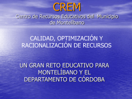 CREM Centro de Recursos Educativos Municipales