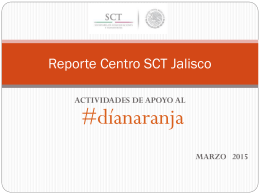 Reporte Centro SCT Jalisco