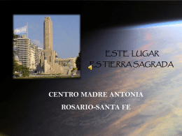 Centro Madre Antonia. Rosario. Argentina