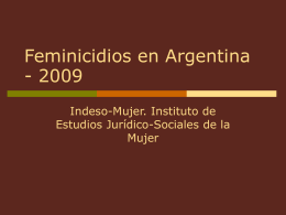 Feminicidios en Argentina