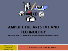 Amplify the Arts and Technology: Instructional practice