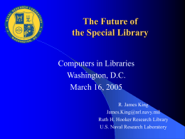 Future of the Special Library