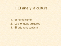 II. El arte y la cultura