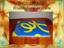 H.G.GADAMER, El simbolismo en el arte