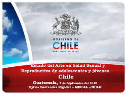 Estado del arte Salud sexual y reproductiva Chile