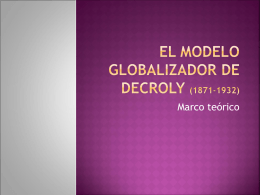 El modelo globalizador de Decroly