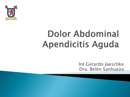 Dolor abdominal apendicitis aguda