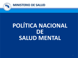 Diapositiva 1 - Sitio Web del Ministerio de Salud de Costa