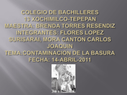 COLEGIO DE BACHILLERES 13 XOCHIMILCO