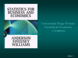 STATISTICS FOR BUSINESS AND ECONOMICS