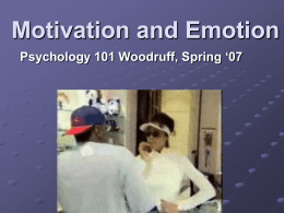 Motivation and Emotion - Southwest College