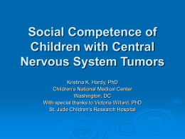 Social Competence of Children with Central Nervous …