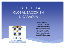 EFECTOS DE LA GLOBALIZACION EN NICARAGUA
