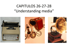 CAPITULOS 26-27-28 “Understanding media”
