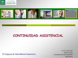 CONTINUIDAD ASISTENCIAL - Escuela Andaluza de Salud …