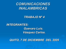 COMUNICACIONES INALAMBRICAS