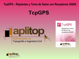 TCPGPS - Replanteo y Toma de Datos con GPS