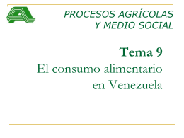 El sistema agroalimentario venezolano