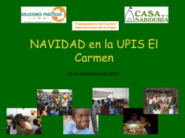 NAVIDAD en la UPIS El Carmen