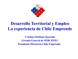 El programa Chile Emprende