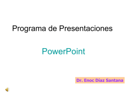 Programa de Presentaciones