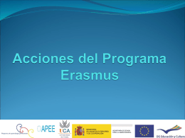 Acciones del Programa Erasmus