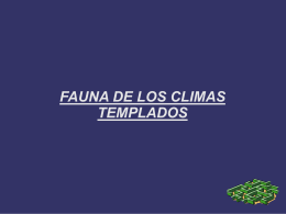 FAUNA DE LOS CLIMAS TEMPLADOS