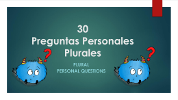 28 Preguntas Personales